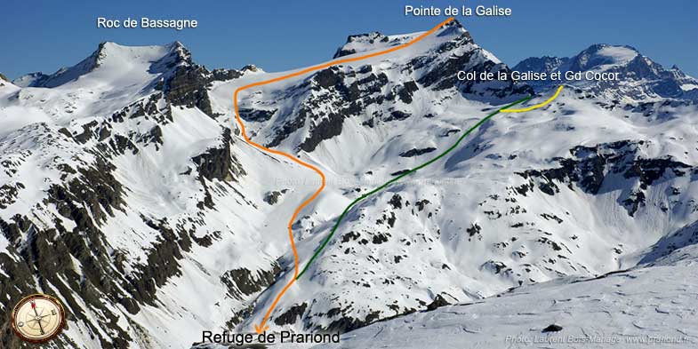 Ski de randonnée col de la galise